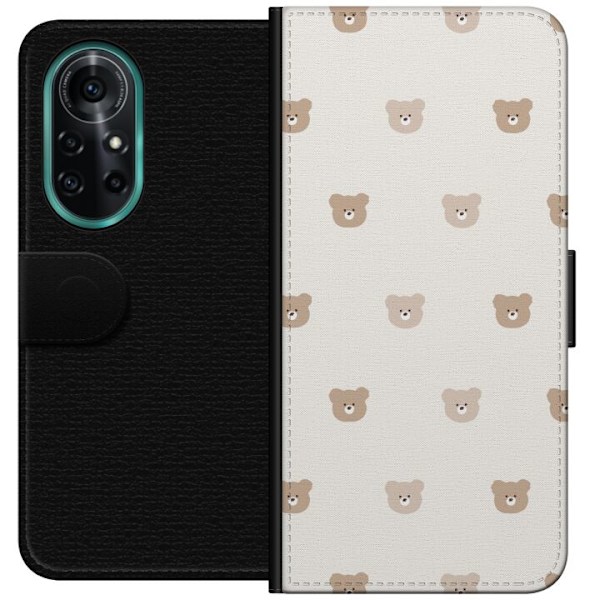 Huawei nova 8 Pro Lompakkokotelo Teddy-tausta - söpöt teddyk
