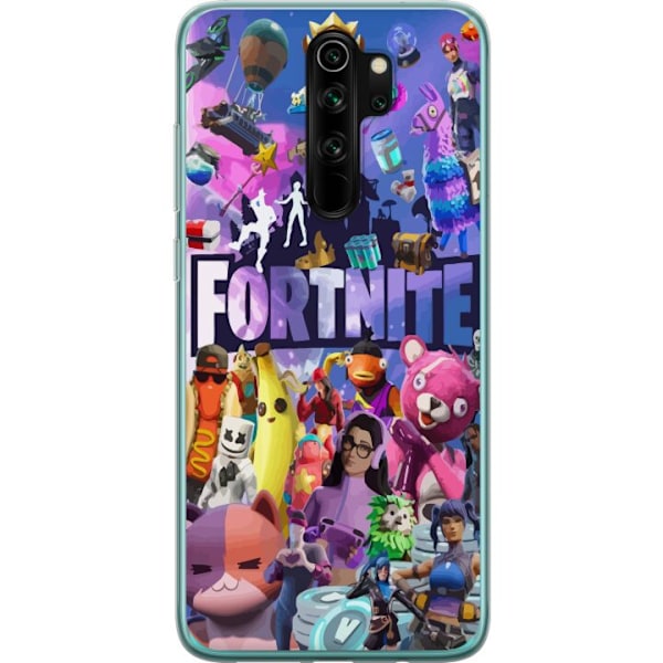 Xiaomi Redmi Note 8 Pro  Gennemsigtig cover Fortnite Skins Emo