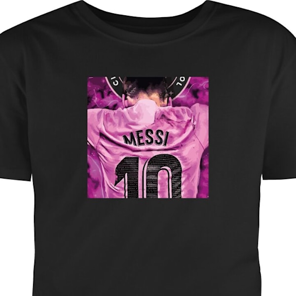 T-skjorte for Voksen | Klassisk Voksen-T-skjorte Messi svart XL