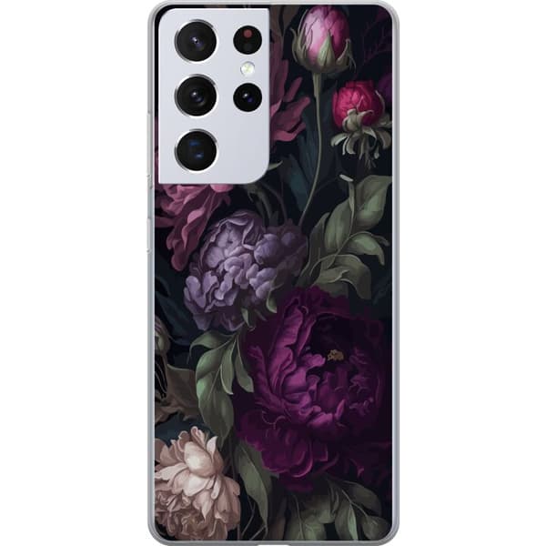 Kompatibelt Mobildeksel til Samsung Galaxy S21 Ultra 5G Blomster