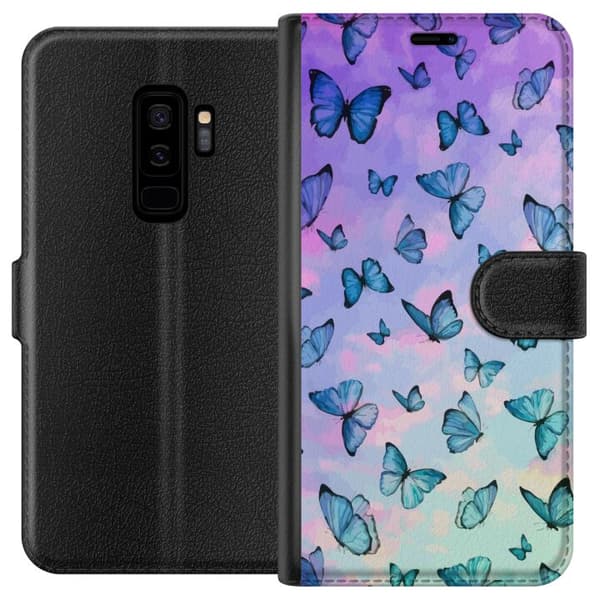 Kompatibel Tegnebogsetui til Samsung Galaxy S9+ Sommerfugle