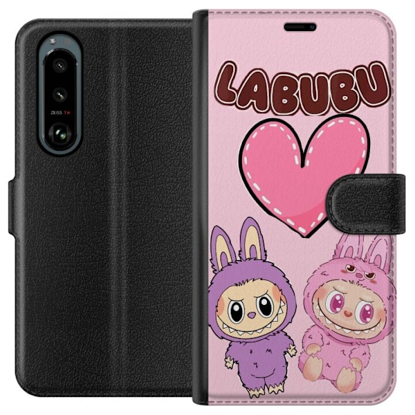 Sony Xperia 5 III Lommeboketui Labubu Pink Monster