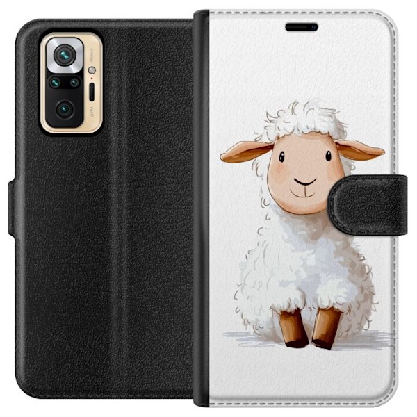 Xiaomi Redmi Note 10 Pro Plånboksfodral Sött Lamm – teckna