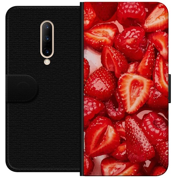 OnePlus 7 Pro Plånboksfodral Jordgubbsmönster – sött moti