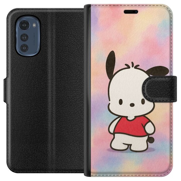 Motorola Moto E32s Tegnebogsetui Kawaii Sanrio Pochacco