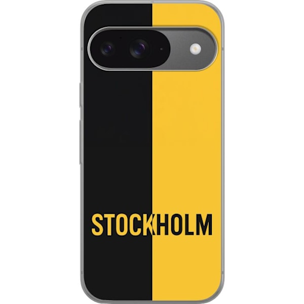 Google Pixel 9 Pro Läpinäkyvä kuori Stockholm – jalkapallo