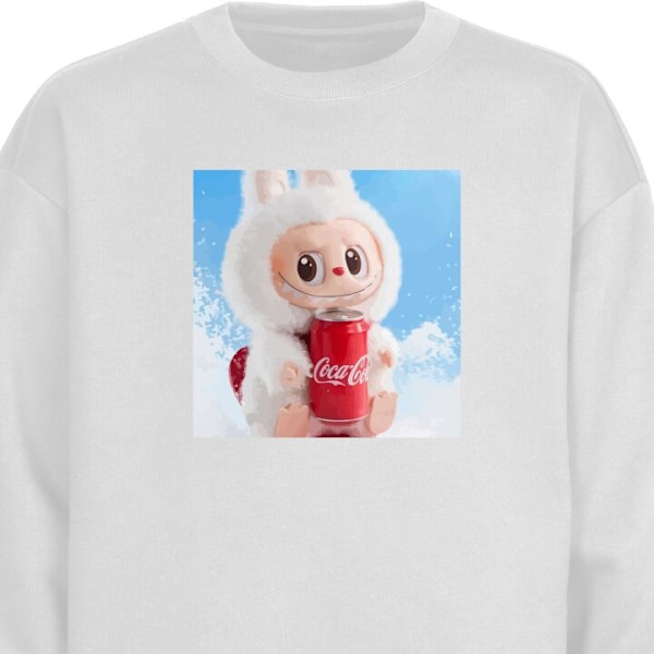 Sweatshirt til Børn | Blød & Klassisk Sweatshirt Labubu Summ hvid one size