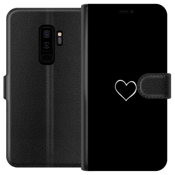 Kompatibelt Lommeboketui til Samsung Galaxy S9+ Hjerte