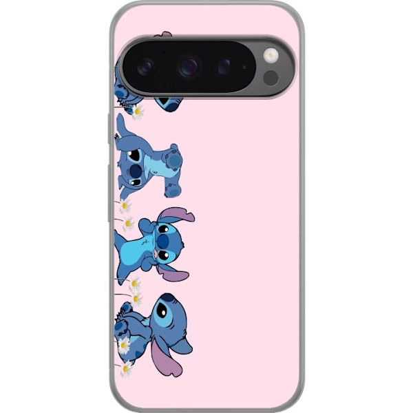 Google Pixel 9 Pro XL Genomskinligt Skal Stitch Skratt & Bus – Perfekt för Mobilskal eller Poster