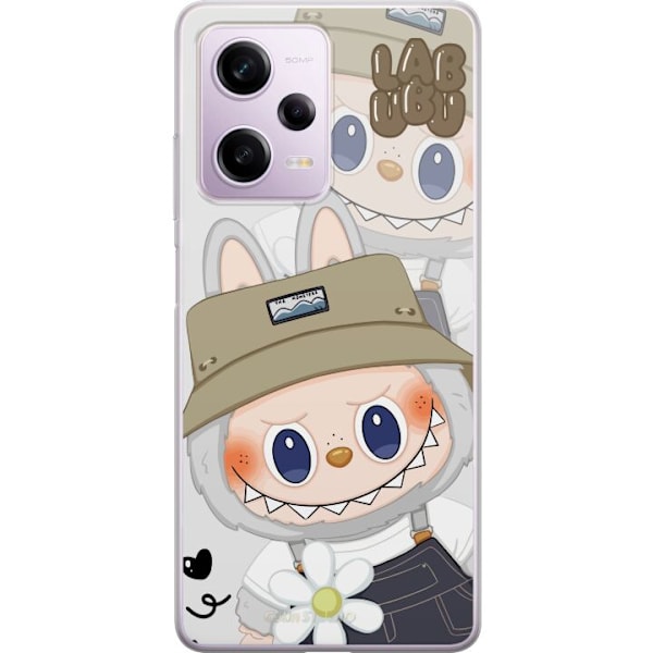 Xiaomi Redmi Note 12 Pro Läpinäkyvä kuori Labubu Minimal Mood - Yksinkertainen ja tyylikäs hirviösuunnittelu