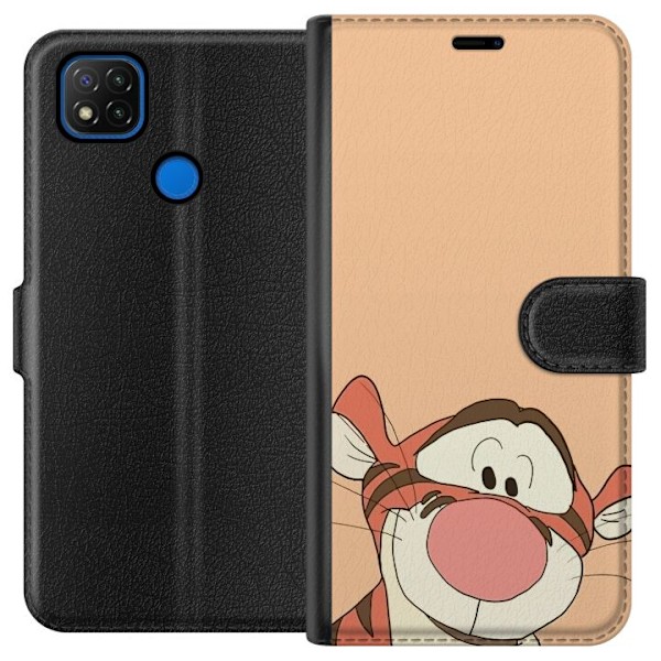 Xiaomi Redmi 9C Lompakkokotelo Tiger HEJ!