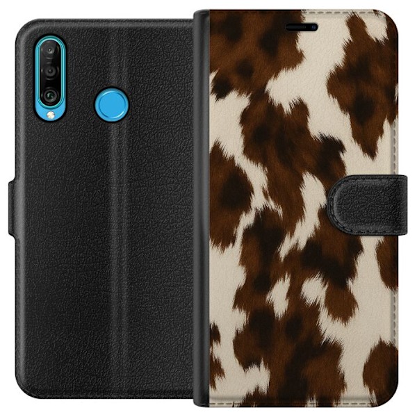 Huawei P30 lite Lompakkokotelo Värisuihku