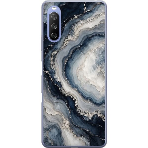 Kompatibelt Mobildeksel til Sony Xperia 10 III Lite Nattagat blå