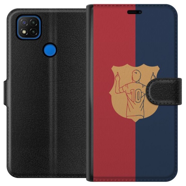 Xiaomi Redmi 9C Tegnebogsetui FC Barcelona