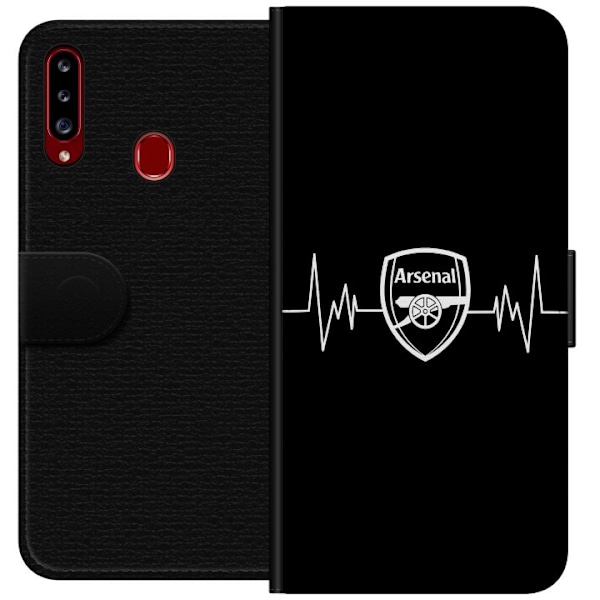 Samsung Galaxy A20s Tegnebogsetui Arsenal