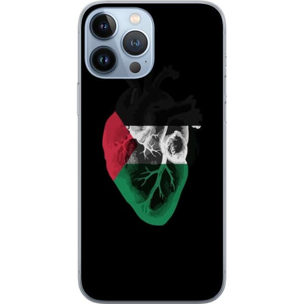 Kompatibel Mobilcover til Apple iPhone 13 Pro Max Palestina Hjerte