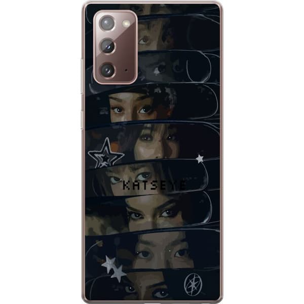 Kompatibelt Mobilskal till Samsung Galaxy Note20 KATSEYE svart