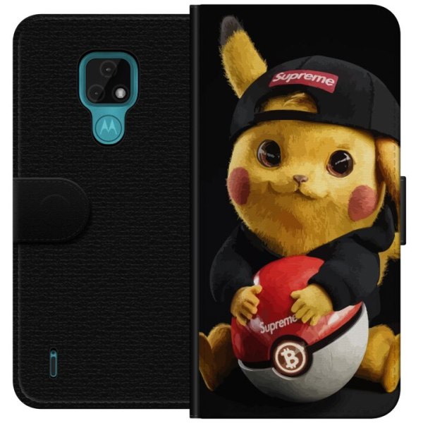 Motorola Moto E7 Lommeboketui Pikachu Supreme