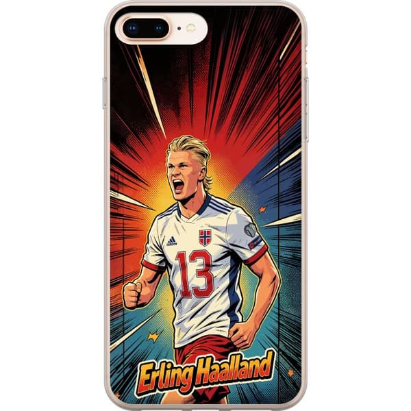 Kompatibelt Mobildeksel til Apple iPhone 7 Plus Erling Haaland seriestil rød