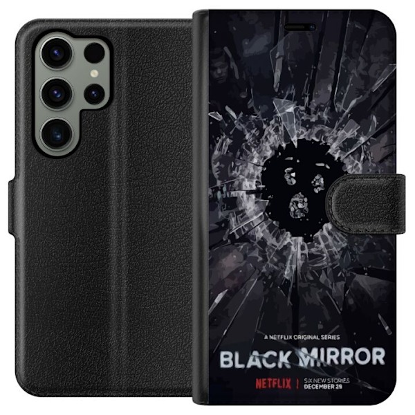 Samsung Galaxy S23 Ultra Lommeboketui Black Mirror Sci-Fi Netf