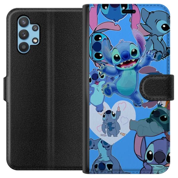 Kompatibel Tegnebogsetui til Samsung Galaxy A32 5G Sy mønster