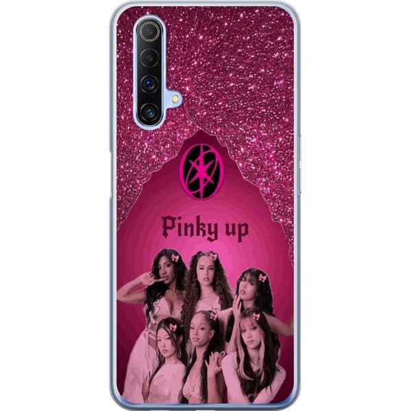 Kompatibelt Mobildeksel til Realme X50 5G KATSEYE Pinky Up rosa