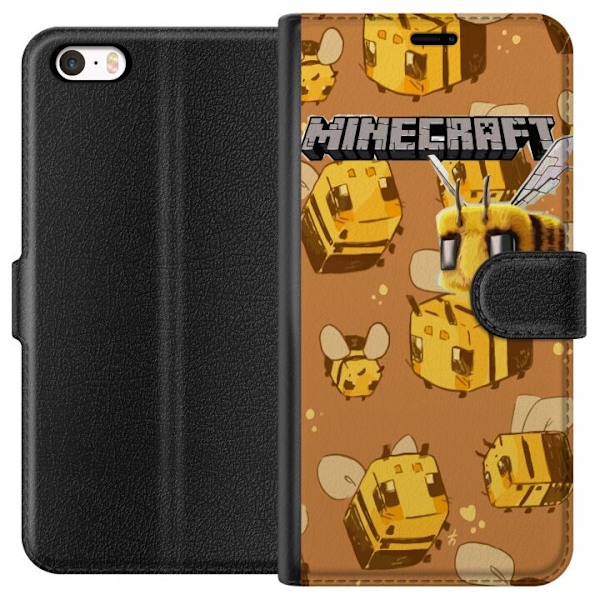 Apple iPhone 5s Tegnebogsetui Minecraft Bi