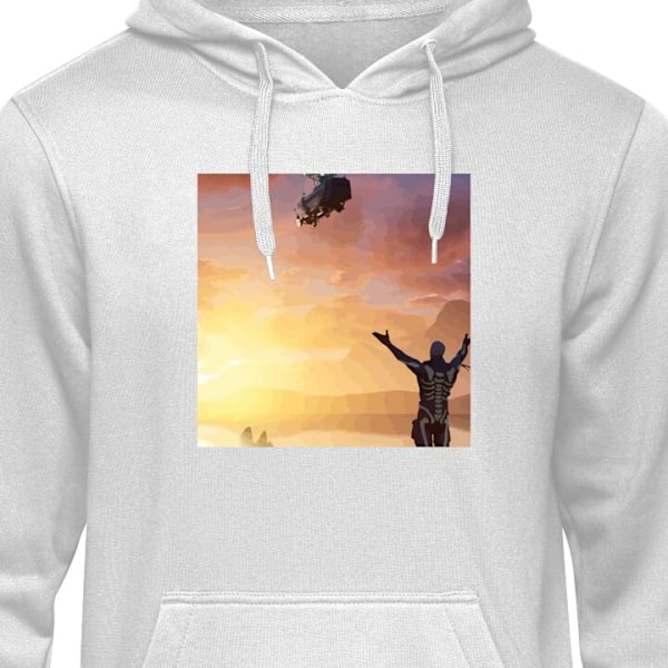 Barn-Hoodie | Mjuk Huvtröja för Barn Fortnite grå 5-6 År