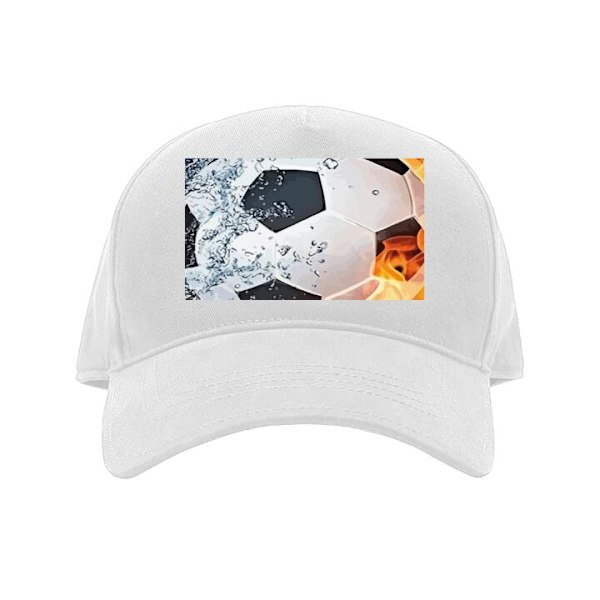 Caps for Barn | Komfortabel Justerbar Barn-Caps Fotball Ild hvit Barn