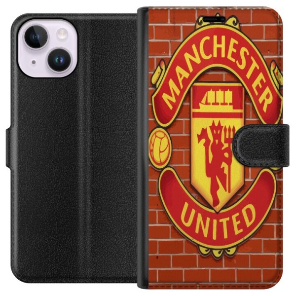 Apple iPhone 15 Lompakkokotelo Manchester United F.C.