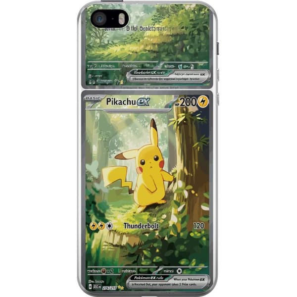 Kompatibelt Mobildeksel til Apple iPhone 5s Pikachu grønn