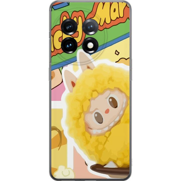 OnePlus 11R Läpinäkyvä kuori Labubu Wacky Mart Pop Mart -sarjan keräilyfiguuri Söpö Muotoilu Suosittu Teemalelu Sarja Luova Taidelelu