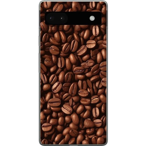 Kompatibelt Mobildeksel til Google Pixel 6a Kaffebönor närbild brun