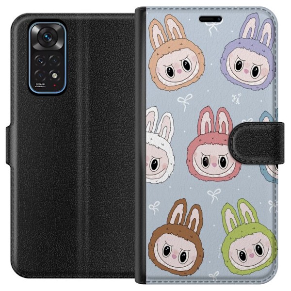 Xiaomi Redmi Note 11 Tegnebogsetui Pastel Labubu