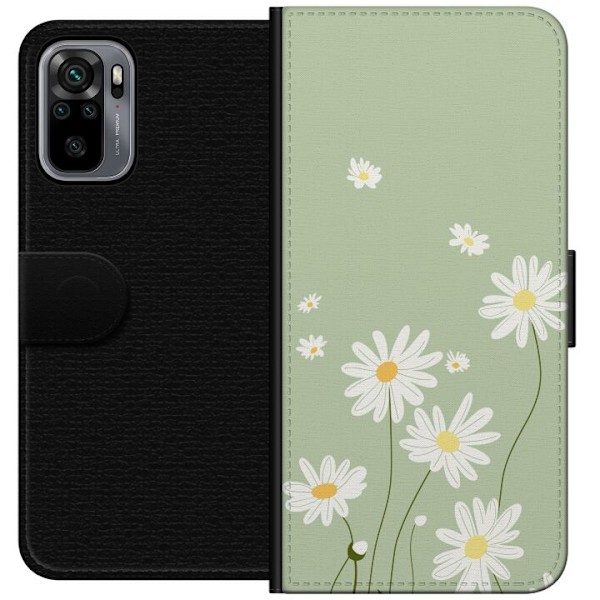 Xiaomi Redmi Note 10S Plånboksfodral Prästkragar – blommig