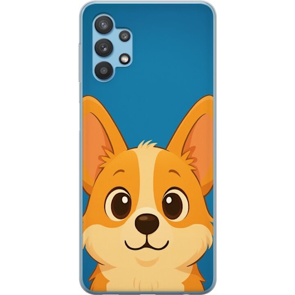 Samsung Galaxy A32 5G Läpinäkyvä kuori Hello Corgi