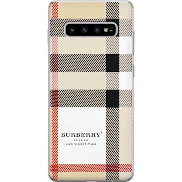 Samsung Galaxy S10+ Genomskinligt Skal Burberry