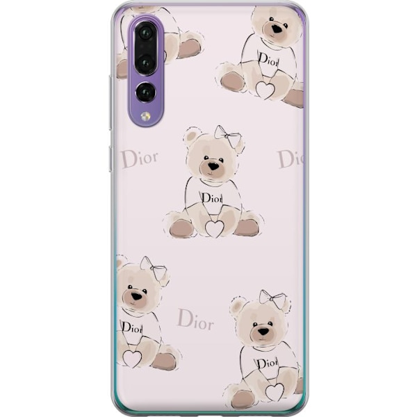 Huawei P20 Pro Gennemsigtig cover Teddy Dior Vibes - luksuriøs bamse i modetil