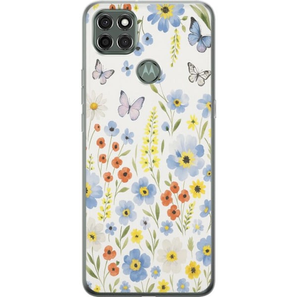 Motorola Moto G9 Power Läpinäkyvä kuori Kesäkukat