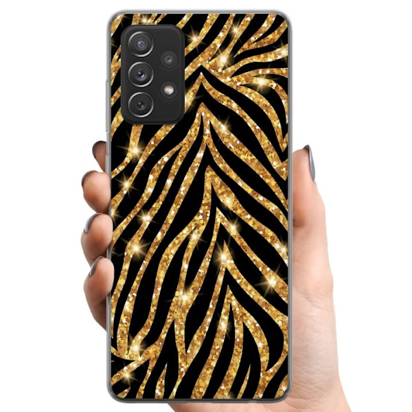 Samsung Galaxy A52 5G TPU Matkapuhelimen kuori Kulta & Kiiltää