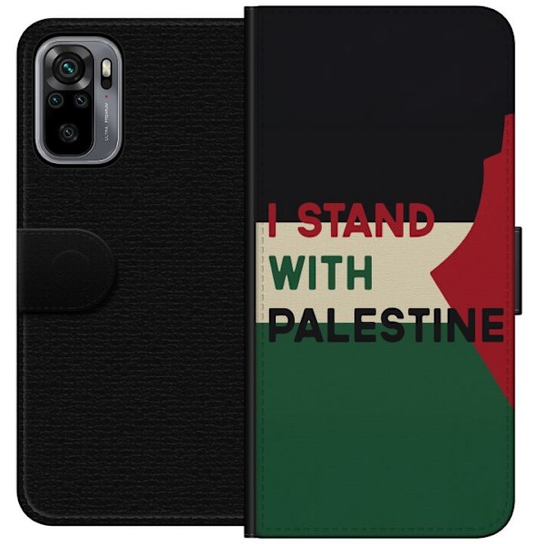 Xiaomi Redmi Note 10S Plånboksfodral Stand with Palestine –