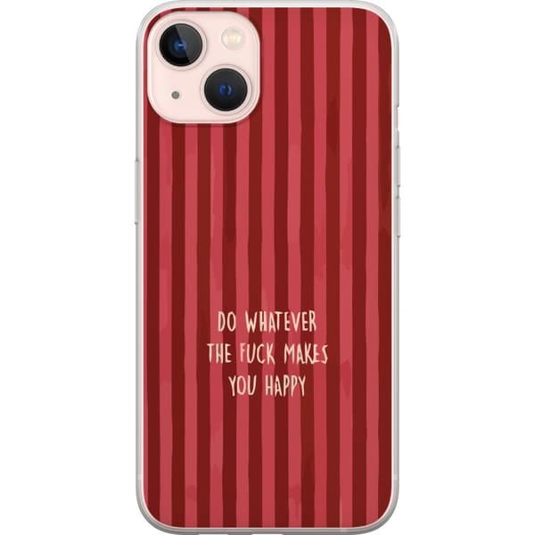 Kompatibel Mobilcover til Apple iPhone 13 mini Gör det som gör dig glad rød