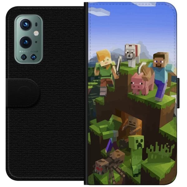 Kompatibelt Plånboksfodral till OnePlus 9 Pro MineCraft