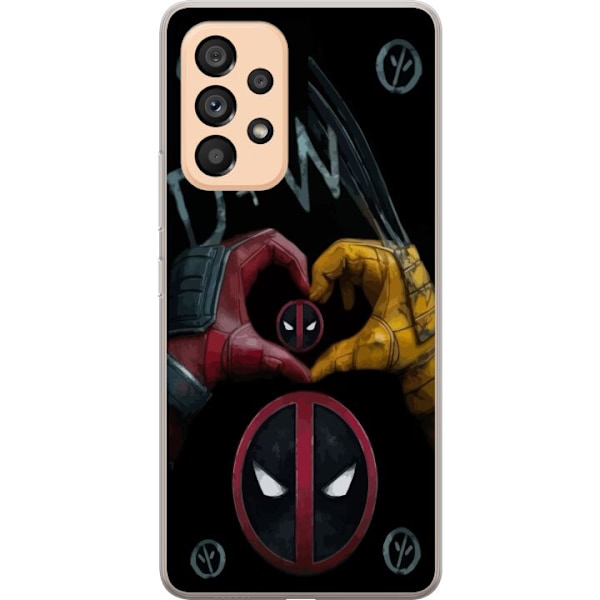 Samsung Galaxy A53 5G Gjennomsiktig deksel Deadpool & Wolverin