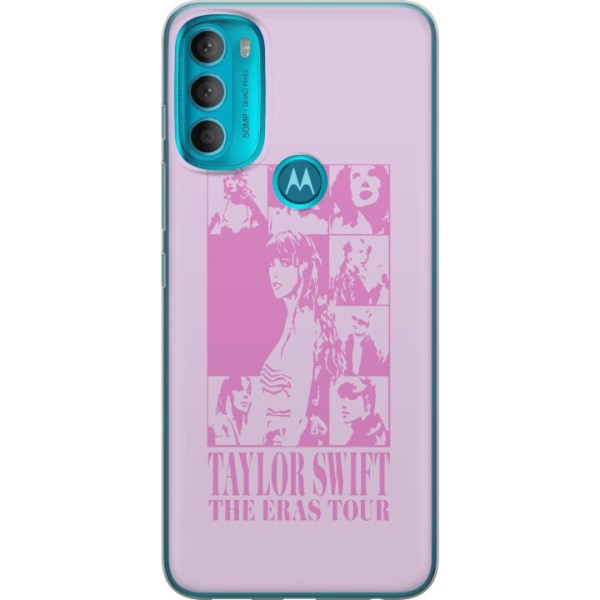 Motorola Moto G71 5G Genomskinligt Skal Taylor Swift - Pink