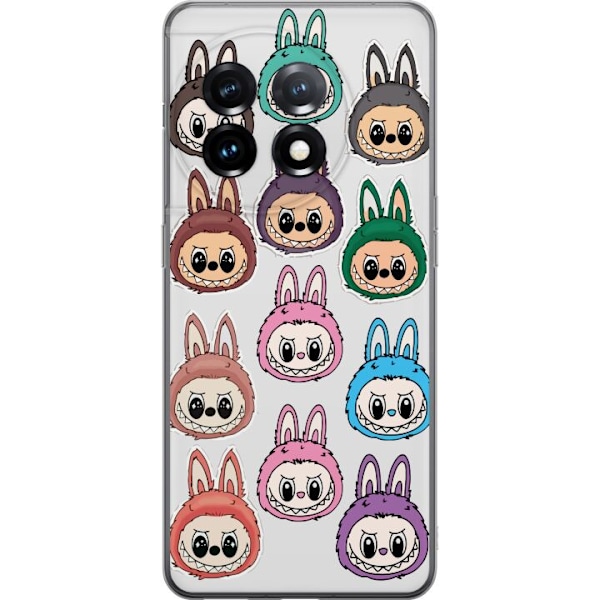 OnePlus 11R Genomskinligt Skal Labubu Macaron Monster – Söt