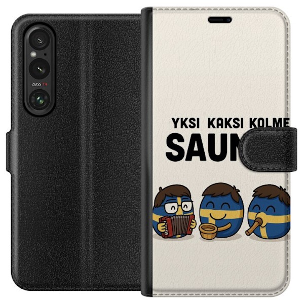 Sony Xperia 1 VI Lompakkokotelo Festivaali Kaj Bara Bada Sauna
