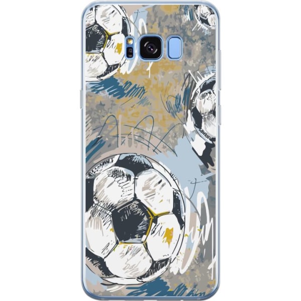 Samsung Galaxy S8+ Läpinäkyvä kuori Jalkapallo