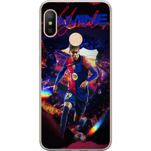 Xiaomi Redmi 6 Pro Gennemsigtig cover Yamal Rising Talent FC Barcelona Spiller Ung Fodboldstjerne Populært Motiv Sport Spanien Talent