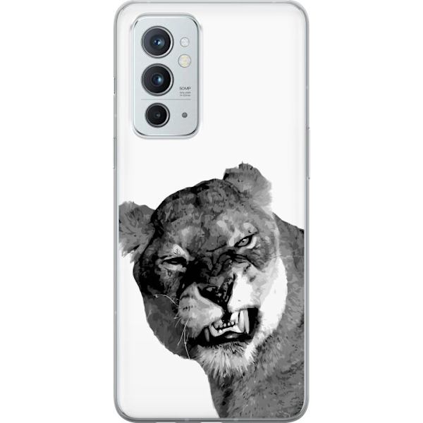 OnePlus 9RT 5G Läpinäkyvä kuori Leijona Taiteellinen Eläinaihe Afrikkalainen Tyyli Viidakon Tunnelma Graafinen Suunnittelu Kotikoristeet Eläintem